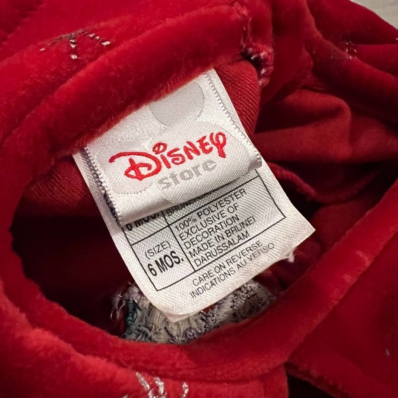 SOLDDisney Store Winnie the Pooh Eeyore Christmas Tree Velour Dress Baby 6 Mnths - Picture 5 of 7